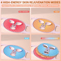 LED Light Therapy Mask, 4 Modes Portable with 2000Mah Rechargeable Remote, Blue, Amber, Infrared & Red Light Mask, 100 Leds, at Home