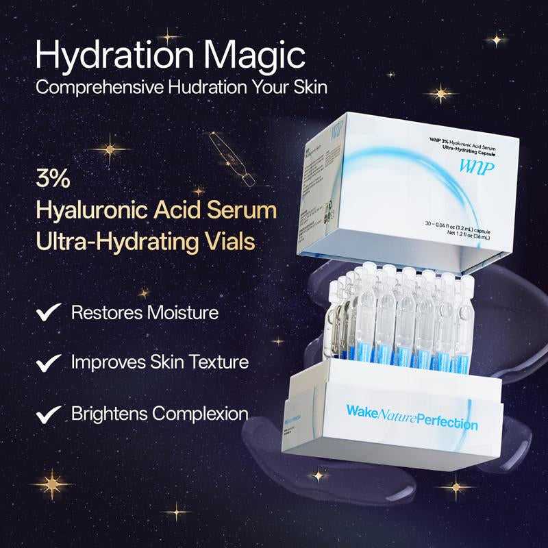 [WNP Official] WNP Holiday Skin Revival | Cleanser + Toner + HA Serum + Oil Serum + Eye Cream + Collagen Mask + Christmas Warm Set | 4D Hyaluronic Acid, Ceramides, Peptides, Centella Asiatica Extract, Collagen | Hydrating Skin | Gift of Choice