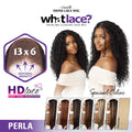 What Lace 13X6 Wigs - Perla Lacefrontal Hand Tied Glueless Synthetic with Natural Density Preplucked Hairline (BALAYAGEHAZELNUT)