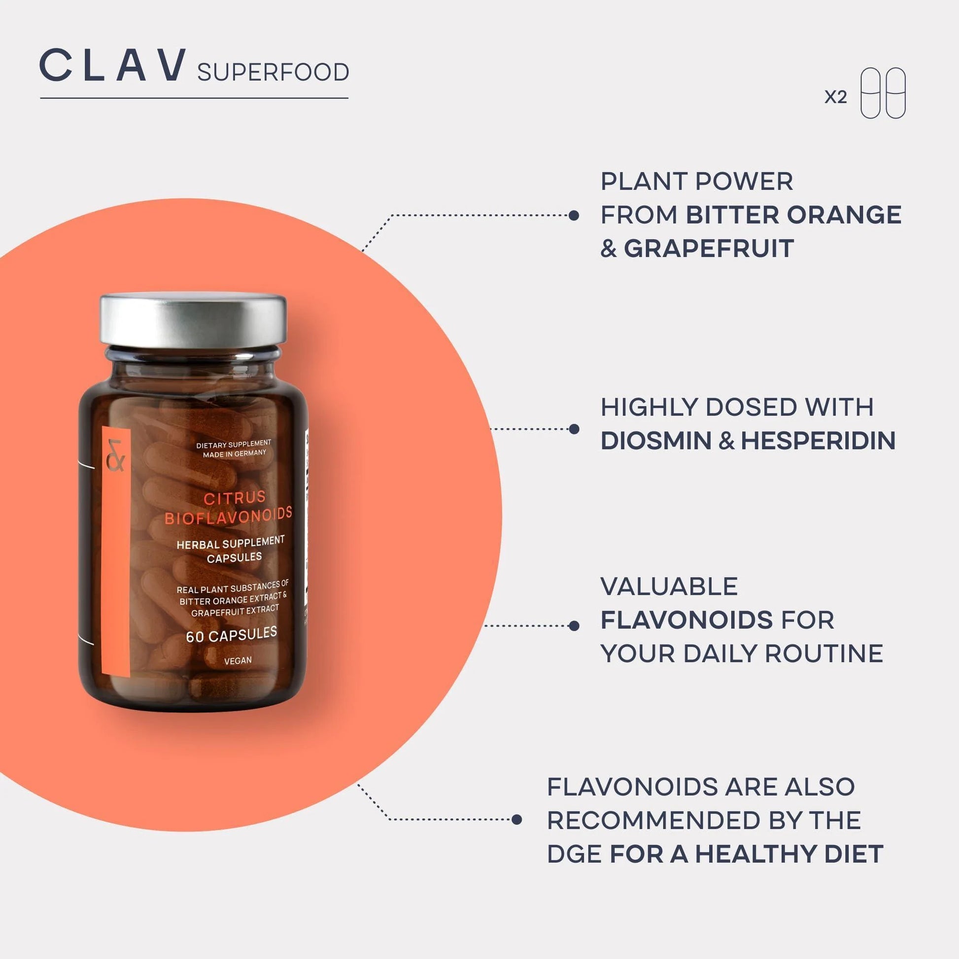 Citrus Bioflavonoids Vegan Flavonoids Supplements Made from Bitter Orange And
