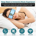 Sleep Headphones 2024 New Sleep Mask Comfortable & Adjustable Sleeping Mask, Zero Eye Pressure,Side Sleepers Sleep Mask with Bluetooth Headphones Ultra-Thin Stereo Speakers Perfect for Sleeping（Skyb）