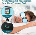 Sleep Headphones 2024 New Sleep Mask Comfortable & Adjustable Sleeping Mask, Zero Eye Pressure,Side Sleepers Sleep Mask with Bluetooth Headphones Ultra-Thin Stereo Speakers Perfect for Sleeping（Skyb）