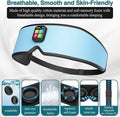 Sleep Headphones 2024 New Sleep Mask Comfortable & Adjustable Sleeping Mask, Zero Eye Pressure,Side Sleepers Sleep Mask with Bluetooth Headphones Ultra-Thin Stereo Speakers Perfect for Sleeping（Skyb）