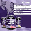 100% Platinum Whey Powder - 25G Protein, anti Catabolic, 5.5G Bcaas - 5Lb Chocolate Ice Cream