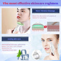 Facial and Neck Beauty Device, Skin Care Face Massager, Multifunctional 6 in 1 Light Therapy Face Sculpting Tool with Vibration, Thermal, Cooling, Microcurrent for Skin Care Routine at Home