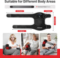Red Light Therapy Knee Brace&Vibration Knee Massage for Pain Relief, 660Nm&850Nm Rechargeable near Infrared Light Therapy Device for Knee/Elbow/Shoulder Faster Recovery for Cordless Use