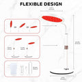 Red Light Therapy with Base for Face and Neck, 140Leds Therapy Red Light for Body, 660Nm Red Light Therapy Lamp with Adjustable Height