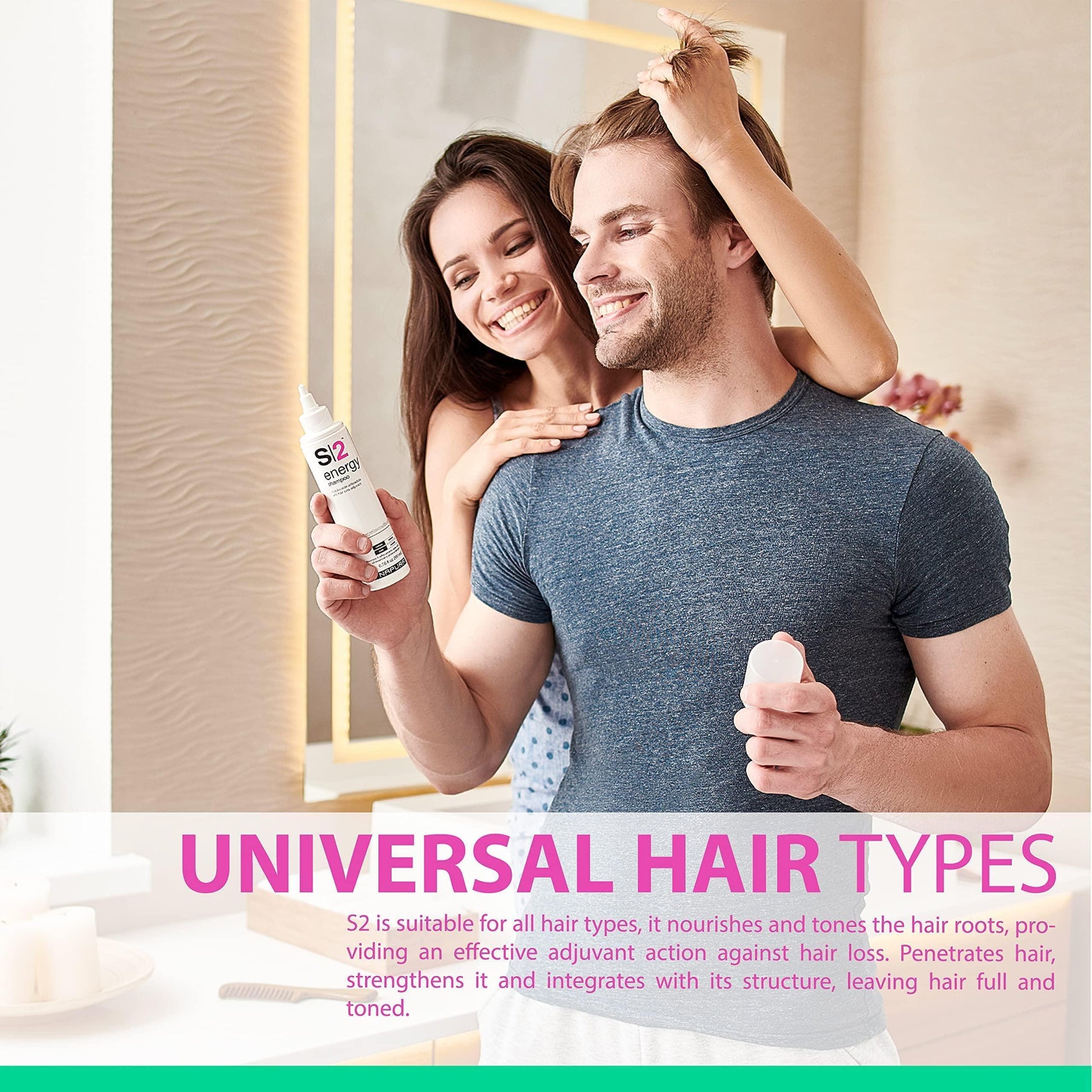 S2 anti Hair Loss Biotin Shampoo Natural Hair Thickening Shampoo for All Hair Types Professional Sulfate Free Hair Growth Solution for Men and Women Infused with Peppermint and Eucalyptus By