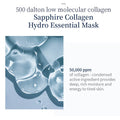 Sapphire Collagen Hydro Essential Mask, 10 Sheets – Moisturizing & Soothing Sheet Mask with Collagen & Ceramide, 1.01 Fl.Oz (30Ml) X 10Ea