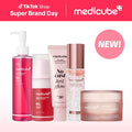 [BFCM Exclusive] [Medicube] for Her: Just Glow Daily Routine Set | Complete Glow + Firming Skincare Set | Jelly-To-Foam Cleanser, PDRN Bubble Serum, Triple Collagen Cream, No Cast Sunscreen, Mist Serum | Radiance-Boosting Routine | K-Beauty