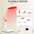 Red Light Therapy Device with Base, 660Nm Red Light & 850Nm &940Nm near Infrared Light Therapy Lamp with Timer, Red Light Lamp for Body at Home