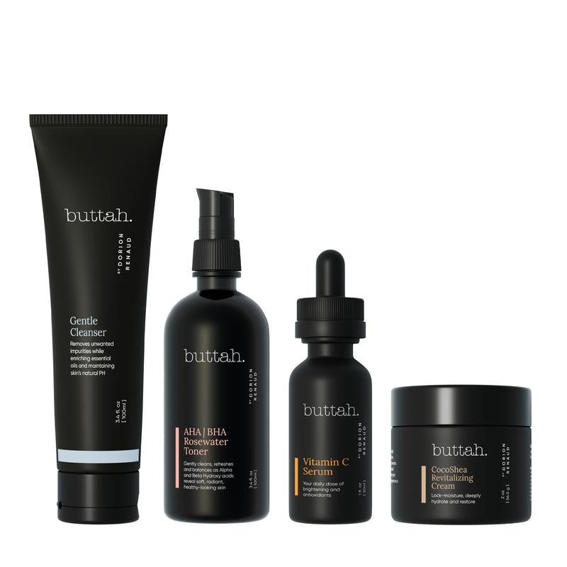 [Buttah Skin] Dark Spot Correcting Skincare Bundle W/Vitamin C Serum for Skin Discoloration