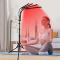 Red Light Therapy, 660Nm & 850Nm & 940Nm Infrared Light Therapy with Stand, Height Adjustable & Angle Adjustable & Timer, 32W 180Leds Infrared Light Therapy for Body (Black