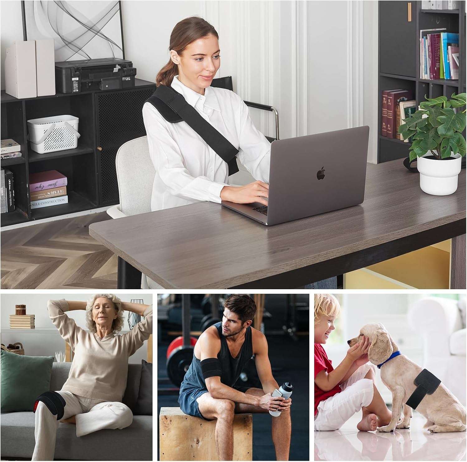 Red Light Therapy for Body,Infrared Light Therapy Pad with Timer Remote Control,Wearable 660Nm&850Nm with Heating for Neck Shoulder Back Body,Infrared Wrap Belt for Gift for Women Men