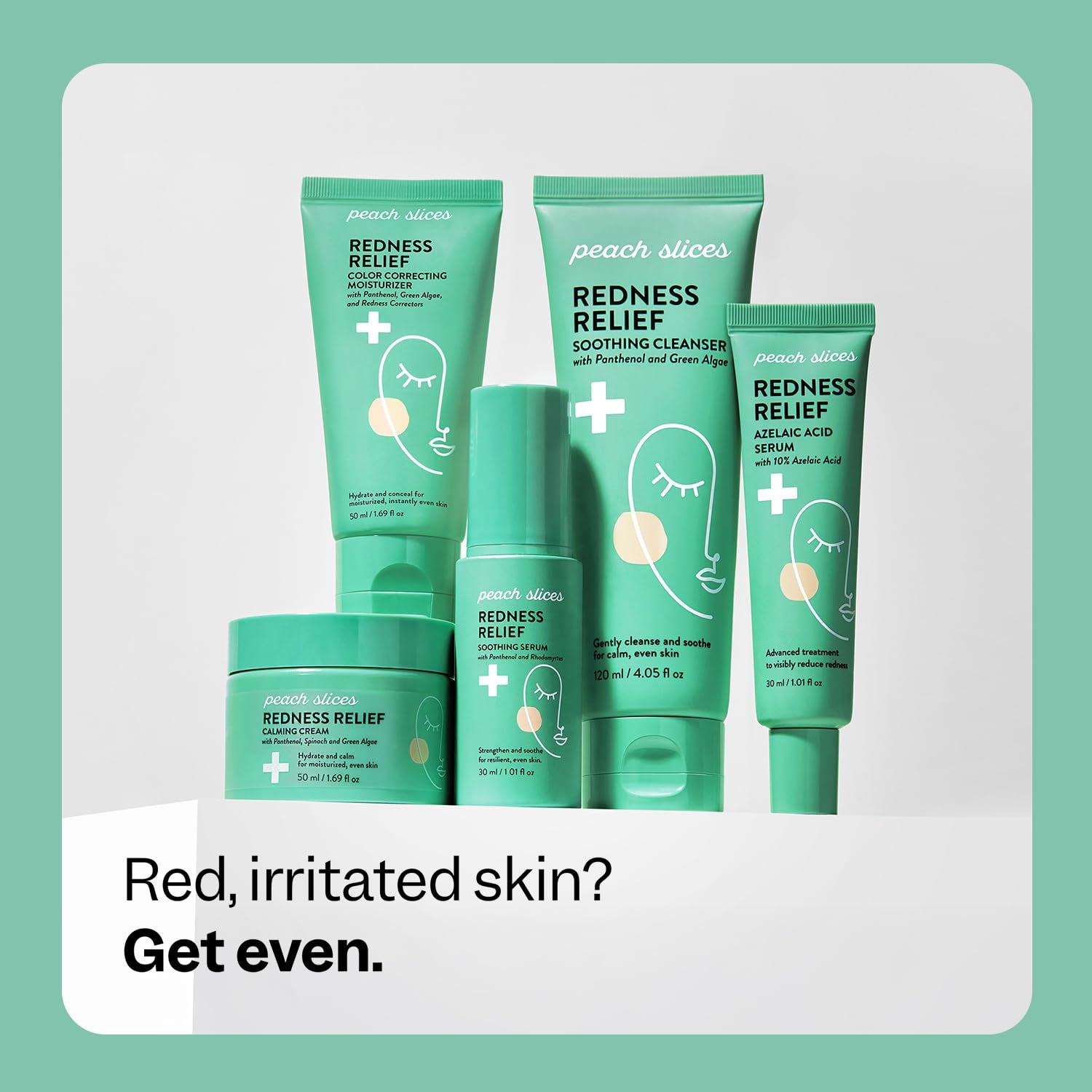 - Redness Relief 10% Azelaic Acid Serum (1.01 Oz) - Advanced Skincare - Includes Panthenol, Cica, Algae - Vegan, Cruelty-Free, Korean Skincare & Beauty