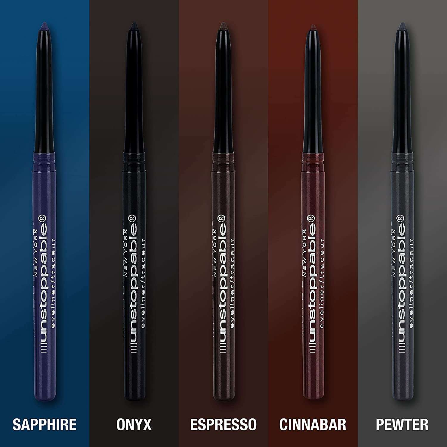 Unstoppable Waterproof Mechanical Brown Eyeliner Pencil, Easy to Apply, Smooth Glide, up to 24 Hour Wear, Espresso