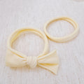 Jersey Bow Hair Ties Set of 2
