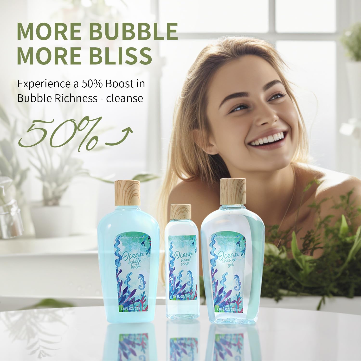 Gift Baskets for Women, Bath and Body Gift Set for Women, 12Pcs Ocean Spa Sets Includes Bubble Bath, Body Lotion,Mothers Day Gifts for Her,Spa Baskets