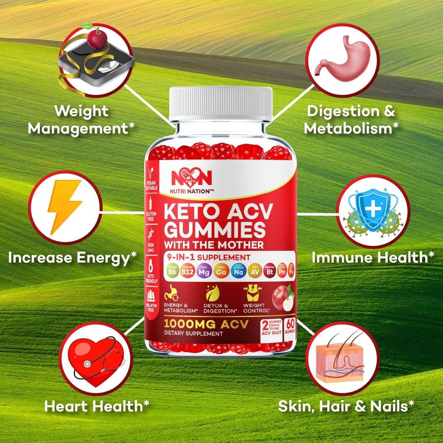 Keto ACV Gummies 1000Mg