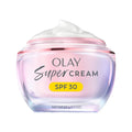 Olay Super Cream with Sunscreen SPF 30, Ultra Lightweight SPF Face Moisturizer 1.7 Oz