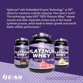 100% Platinum Whey Powder - 25G Protein, anti Catabolic, 5.5G Bcaas - 5Lb Chocolate Ice Cream