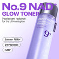 Numbuzin No.9 NAD+ Glow Up Duo - Advanced Anti-Aging Solution with NAD, Peptides, PDRN, Retinol, and Niacinamide for Wrinkles, Fine Lines, Eye Bags, Dark Circles, and Firming