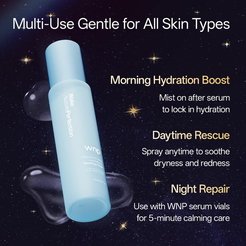 [WNP Official] WNP Holiday Skin Revival | Cleanser + Toner + HA Serum + Oil Serum + Eye Cream + Collagen Mask + Christmas Warm Set | 4D Hyaluronic Acid, Ceramides, Peptides, Centella Asiatica Extract, Collagen | Hydrating Skin | Gift of Choice