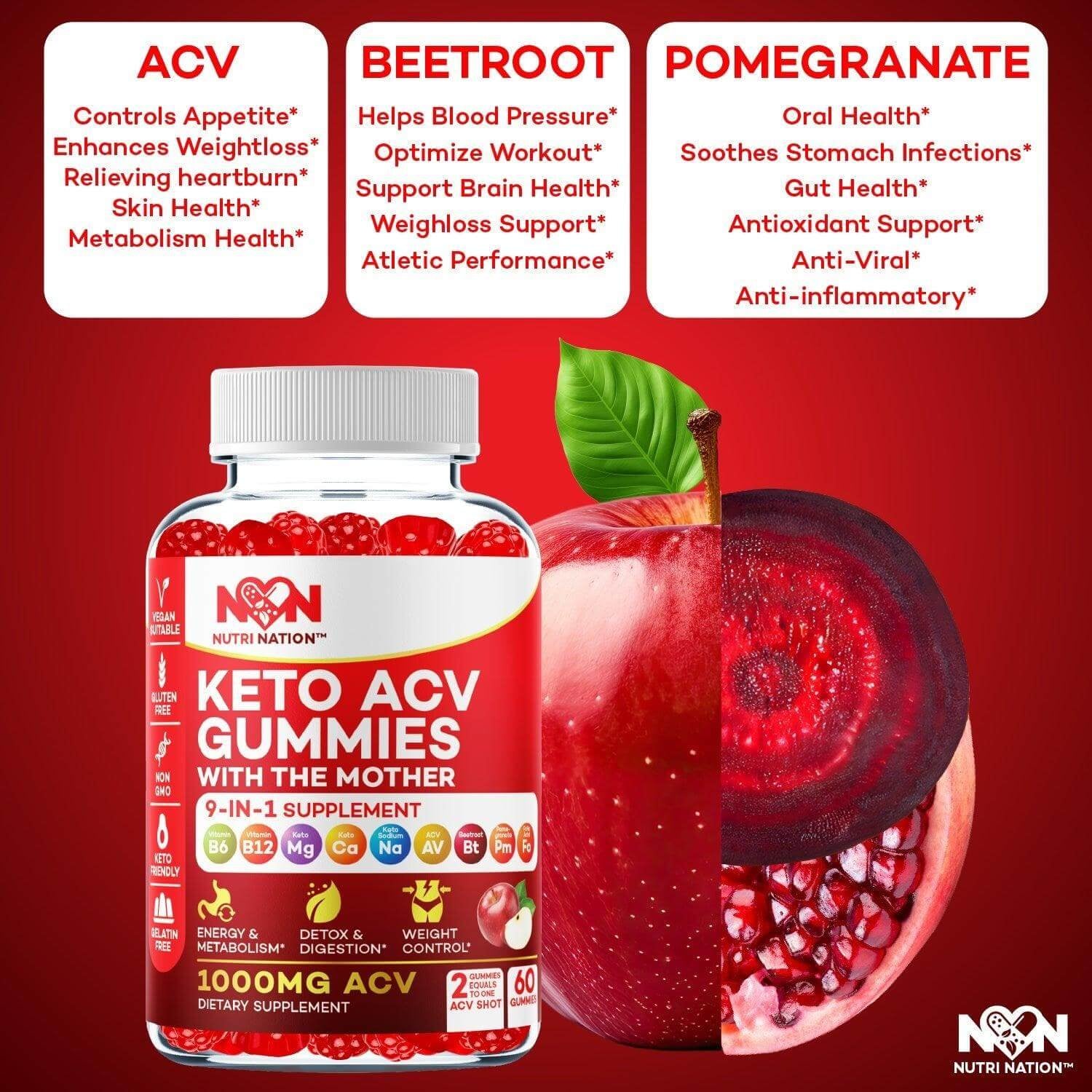 Keto ACV Gummies 1000Mg