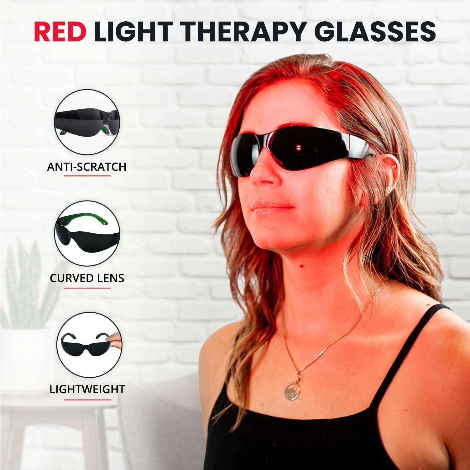 Therapy Glasses - Eye Protection for Red Light (600Nm-900Nm) - Goggles