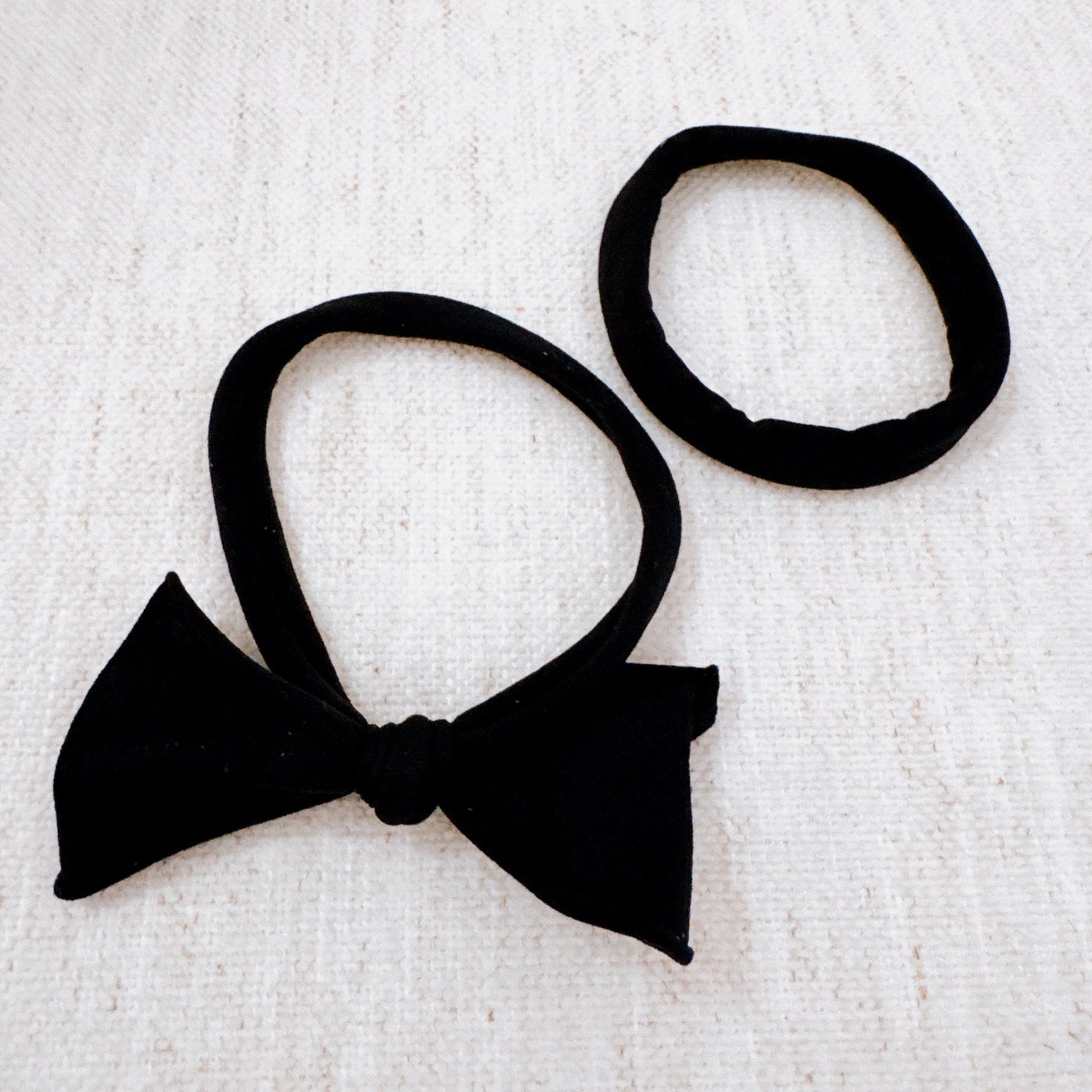 Jersey Bow Hair Ties Set of 2