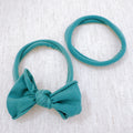 Jersey Bow Hair Ties Set of 2