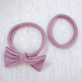 Jersey Bow Hair Ties Set of 2