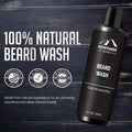 Beard Wash for Men | 100% Natural Beard Shampoo | Thick Cleaning Softening Lather for Hair and Skin | Hydrate and Detangle | Grooming Treatment | WV Timber Scent 8Oz