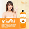Turmeric Body Wash – Skin Brightening Liquid Soap for Discoloration – Natural anti Aging Exfoliating Turmeric Body Wash for Spots, Acne, Sun Damage – Bath Soap Skincare