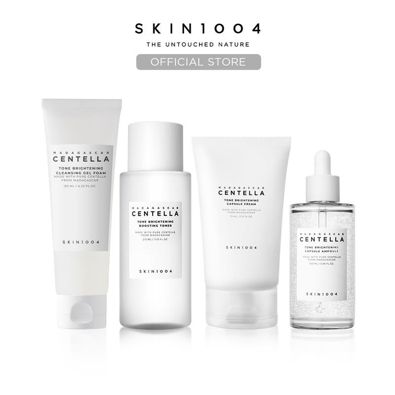 [SKIN1004 Official Shop] Tone Brightening Set | Gel Foam + Toner + Niacinamide Ampoule + Cream , Reduces Dark Spots