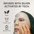Tech Activated Beauty 4 Silverfusion Sheet Masks + Activator Pod - anti Aging Serum for Skin Renewal, Plumps Fine Lines, Hydrating Skincare