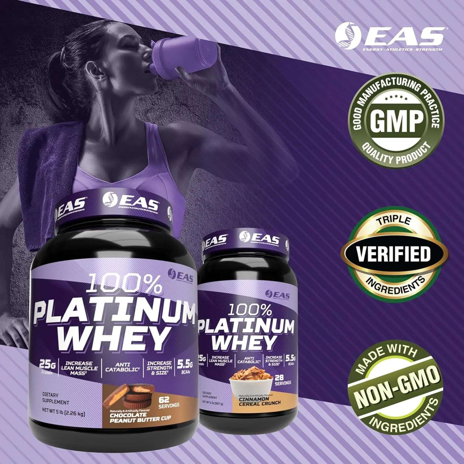 100% Platinum Whey Powder - 25G Protein, anti Catabolic, 5.5G Bcaas - 5Lb Chocolate Ice Cream