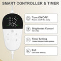Red Light Therapy Device with Base, 660Nm Red Light & 850Nm &940Nm near Infrared Light Therapy Lamp with Timer, Red Light Lamp for Body at Home