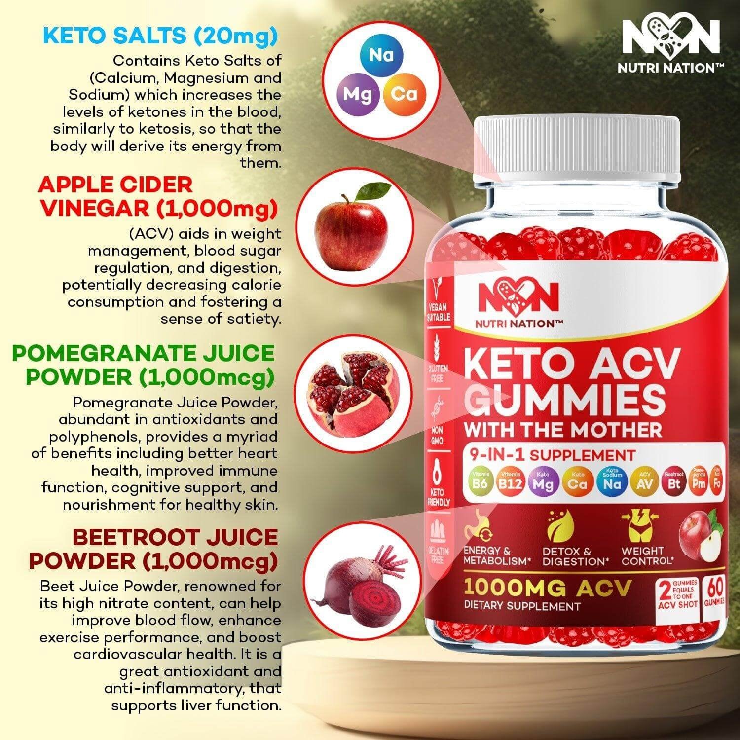 Keto ACV Gummies 1000Mg