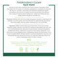 Thoroughly Clean Face Wash with Tea Tree Oil, Castile Soap and Coconut Oil - Organic Facial Cleanser for Sensitive and Oily Skin, Vegan & Cruelty-Free, 32 Fl Oz