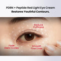 AMIRO PDRN Red Light Eye Cream, Anti-Aging Eye Treatment for Dark Circles and Puffiness, Repairing & Firming Eye Cream with PDRN & Red Light Therapy, Smooth Fine Lines and Reduce Eye Bags