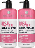 Rice Water Shampoo and Conditioner Set Sulfate Free for Thin and Fine Hair