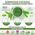 Green Tea under Eye Patches for Wrinkles and Eye Bags 30 Pairs Eye Masks For
