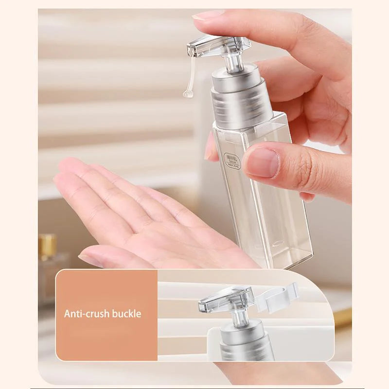 2 Pieces of 5-In-1 Camping Portable Dispenser Bottle, Travel Portable Dispenser Bottle, Spray Bottle Set, Portable Cosmetic Dispensing Storage Bottle Smokeless Stainless Sturdy Trekking Poles for Hiking
