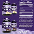 100% Platinum Whey Powder - 25G Protein, anti Catabolic, 5.5G Bcaas - 5Lb Chocolate Ice Cream