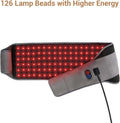 Red Light Therapy Belt with 126 Leds, Infrared Red Light Therapy for Body, 660Nm & 850Nm, 22W Light Wrap with Timer for Back Waist Belly Joint Muscle Pain Relief(Corded)