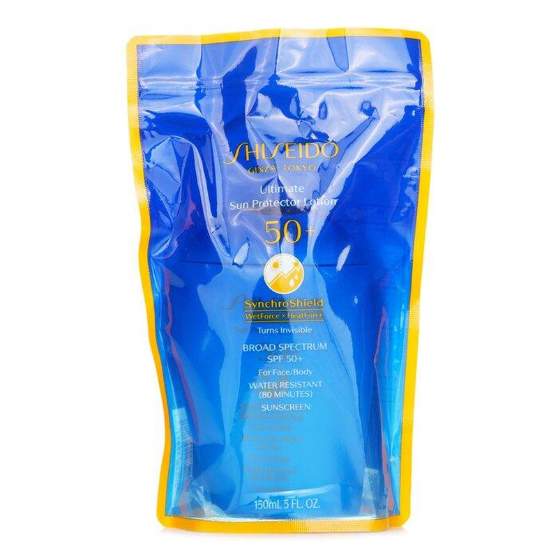 Experience Ultimate Protection with Shiseido Ultimate Sun Protector Lotion SPF 50+ for Face and Body - 150ml/5oz