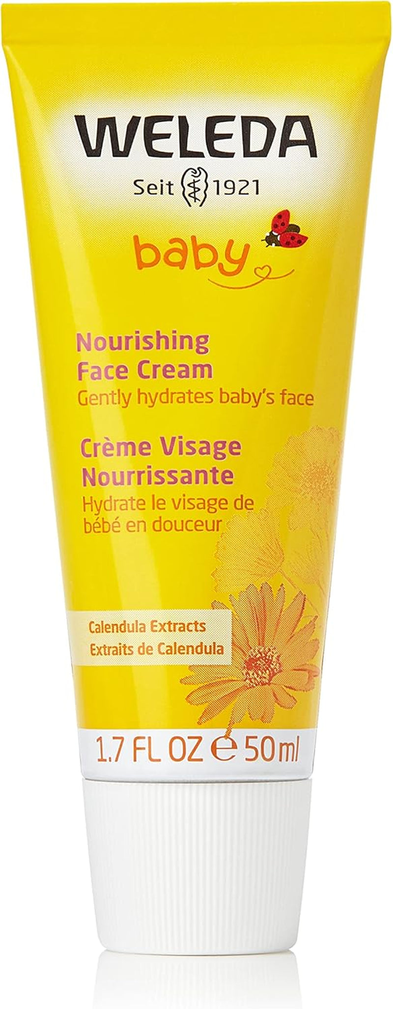 Baby Calendula Nourishing Face Cream, 1.7 Fluid Ounce, Plant Rich Moisturizer with Calendula and Lanolin