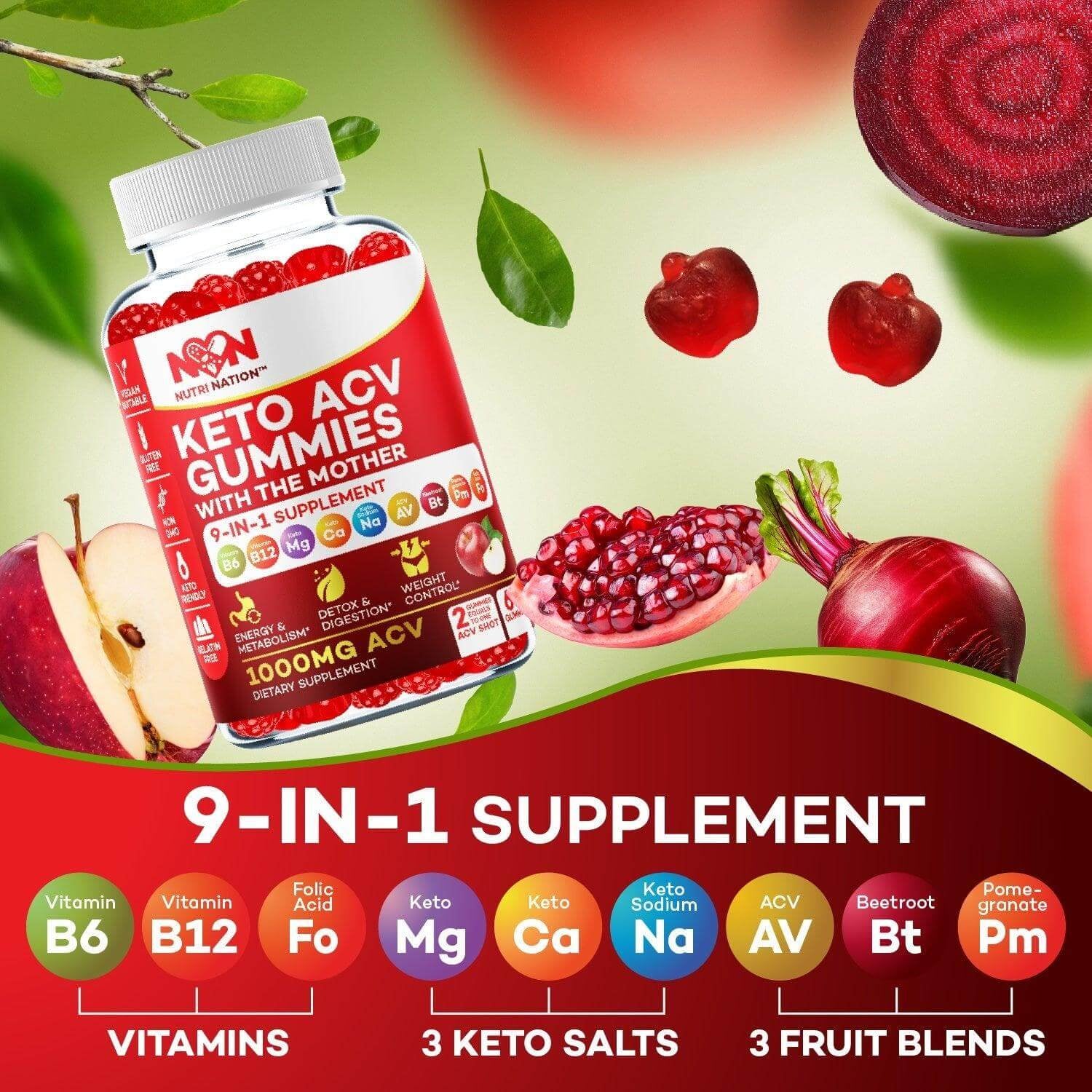Keto ACV Gummies 1000Mg
